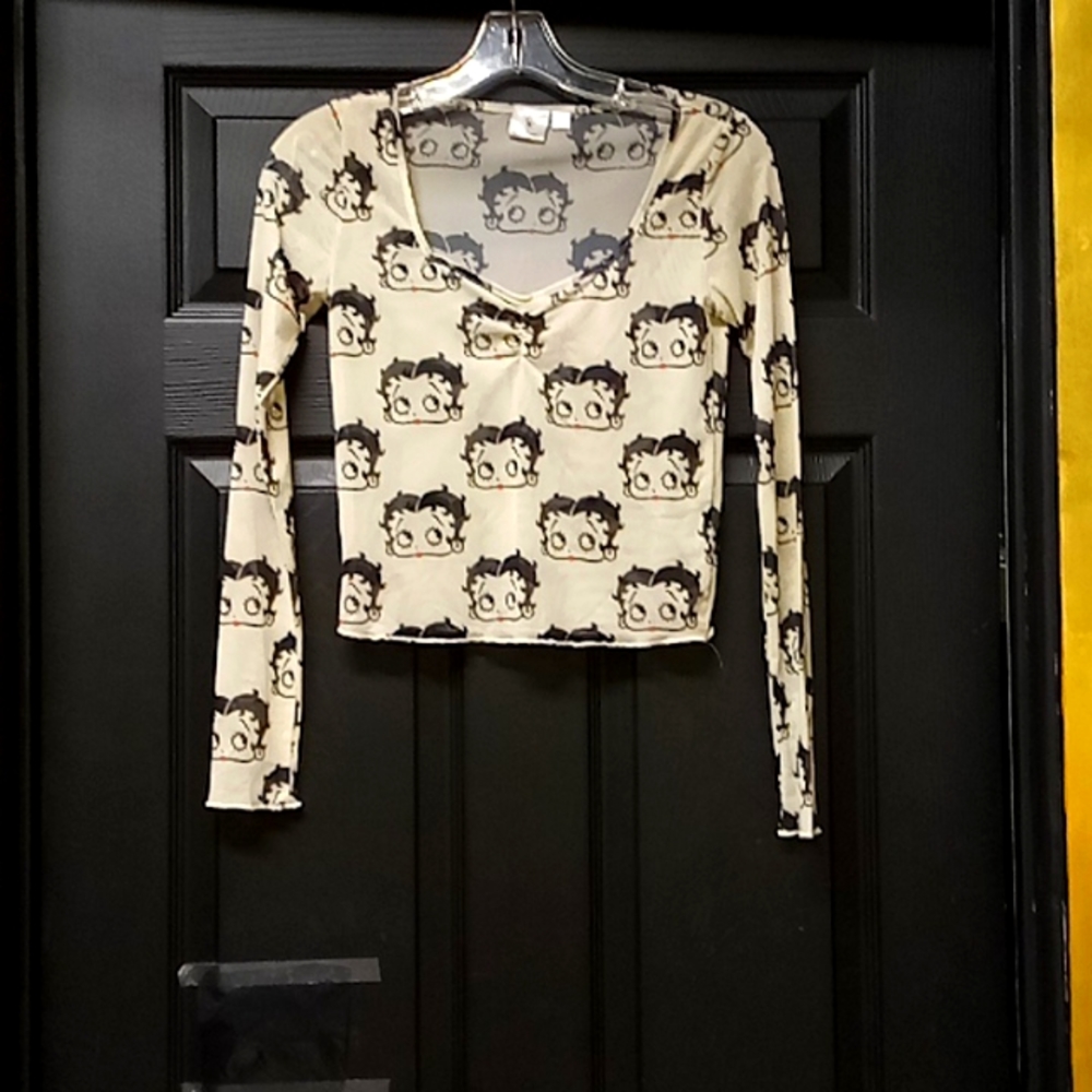 Sheer Betty Boop top